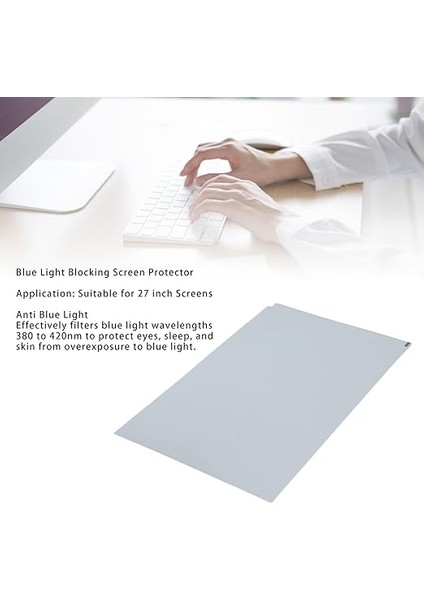 Mavi Engelleyici Ekran Koruyucu, 27 Inç Monitör Için Parlama Önleyici Ekran Koruyucu, Monitör Için Bilgisayar Ekranı Mavi Engelleyici, Göz Koruma Filtre Film fiyatları