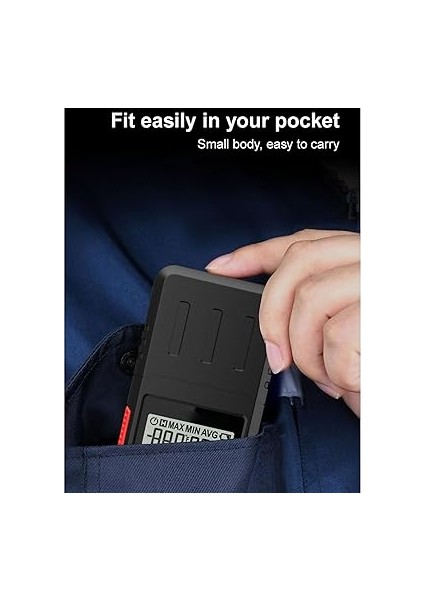 Desibel Metre 3 Çok Fonksiyonlu Büyük Arka Işık LCD Ekranda Nem Sıcaklığı Dijital Ses Ölçer Arka Işığa Ihtiyaç Varlık Büyük Ölçüm LCD Işığı modelleri