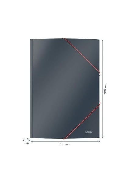 Cosy Soft Touch Lastik Kilitli Dosya, A4, Gri indirimleri