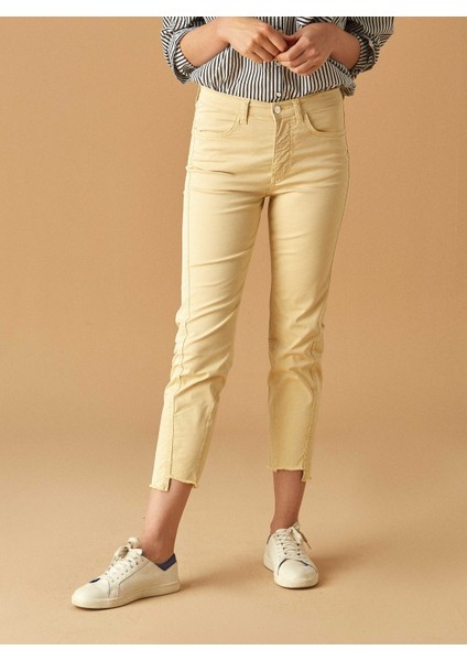 Kısa Paça Pantolon Ekru Y1853119_049 modelleri