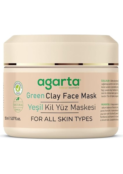 Doğal Yeşil Kil Maskesi 150 ml