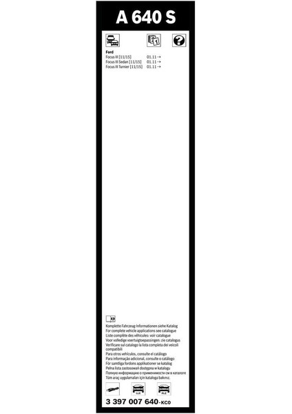 Aerotwin Silecek Seti - [725/725 Mm] Ford Focus Iıı (2011-2021) [11,15] #A640S fırsatları