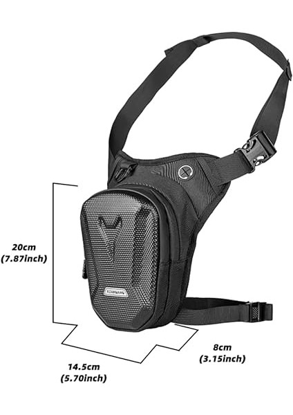 Erkekler ve Kadınlar Için Uyluk Çantası ve Bacak Cebi, Koşu, Bisiklet, Motosiklet, Spor ve Iş Için Spor Bacak Çantası, Siyah, L, Günlük fiyatları