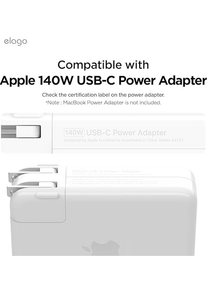 Şarj Kablosu Yönetim Kılıfı, Kablo Makarası Düzenleyici MacBook Pro 16" 2024 2023 2021 M4 M3 M2 M1 [A3403] [A3186] [A2991] [A2780] [A2485] 140W (Taş) ile Uyumlu fiyatları