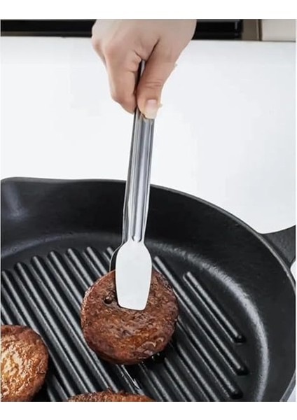 Mangal Maşası, Paslanmaz Çelik, Klasik Köfte ve Izgara Için,barbekü Maşa Paslanmaz Çelik Servis Maşası Cafe Restoran Restaraunt (28 Cm) fiyatları