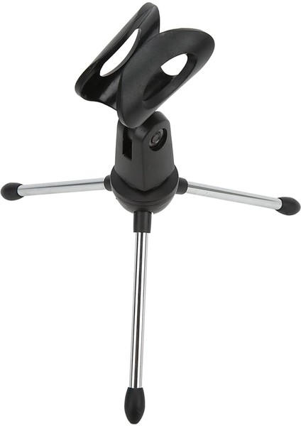 Tablo Mikrofon Standı, Sakınabilir Tasarım Masaüstü Mikrofon Stand Standı Anti Skid Pad Canlı Akış Için Klipsi ile Iyi Esneklik