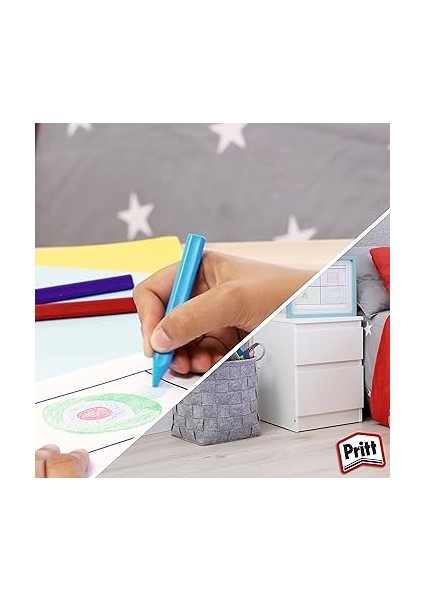 12'li Jumbo Üçgen Silinebilir Pastel Boya (Mum Boya) + Silgi ve Kalemtıraş Hediyeli fırsatları