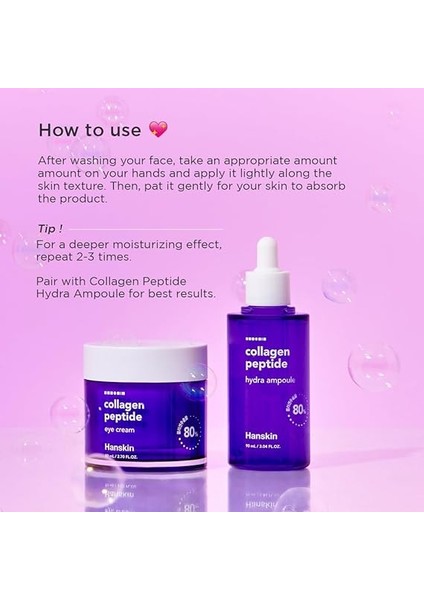 Collagen Peptide Eye Cream-Göz Kremi%80 Kolajen ve 20 Çeşit Peptit/yaşlanma Karşıtı 80ML indirimleri