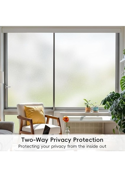 Pencere Gizlilik Filmi, Statik Yapışan Pencere Filmi, Opak Uv Engelleyici Vinil Pencere Filmi, Cam Kapı Banyo Ofis Oturma Odası Için 17,4 x 78,1 cm fiyatları