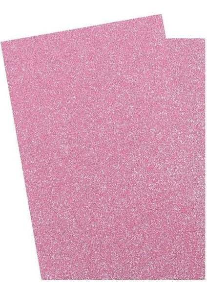 Pembe Simli Eva 50X70 cm 2 Adet Simli Eva Süngeri Okul Kreş Anasınıfı Elişi Etkinlikleri