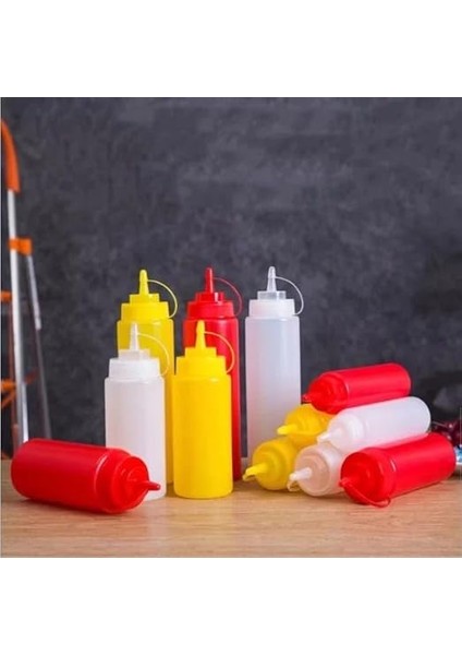Home 2 Adet Sos Şişesi 700 ml Plastik Yağlık Sirkelik Ketçap Mayonez Sızdırmaz Sosluk Yağdanlık,bpa Içermez (Sarı) modelleri