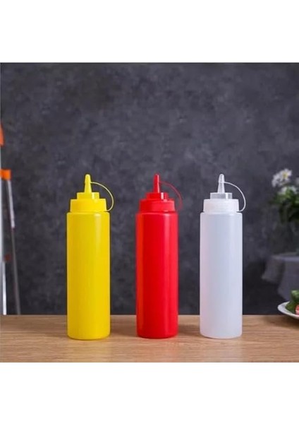 Home 2 Adet Sos Şişesi 700 ml Plastik Yağlık Sirkelik Ketçap Mayonez Sızdırmaz Sosluk Yağdanlık,bpa Içermez (Sarı) fırsatları