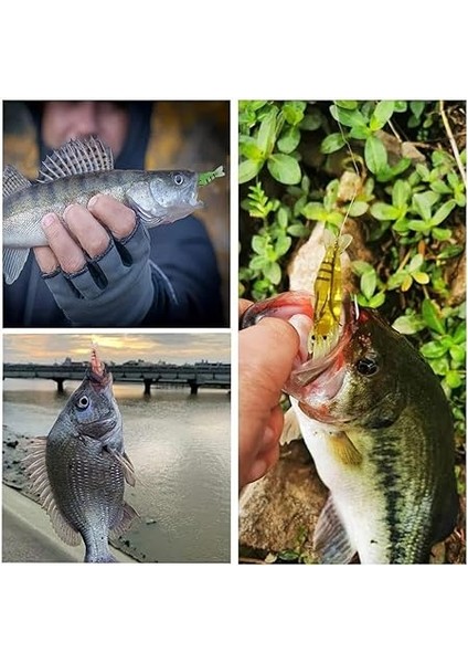 12 Adet Fosforlu Kancalı Silikon Karides Olta Yem Sahte Yapay Iğneli Balık Yemi Beyaz indirimleri