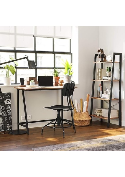 Çalışma Masası, Bilgisayar Masası, Ev Ofis, Ofis, Çalışma Odası, Oturma Odası, Sabit, Yerden Tasarruf Sağlayan, Basit Yapı, Endüstriyel Tasarım, 100 x 50 x 75 Cm, Eski Kahverengi-Siyah LWD40X fırsatları