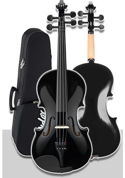 HGA24BK-TYS Siyah 1/2 Yarım Keman Seti 8-10 Yaş Çocuk Kemanı (Yastık Reçine Çanta Tel Susturucu Yay) fiyatları