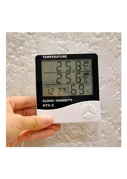 Iç Mekan Higrometre (Nem Ölçer) ve Termometre, Büyük Ekran, Masa Ayaklı, Asmalı, Mıknatıslı, Elektronik Sıcaklık ve Nem Ölçer modelleri