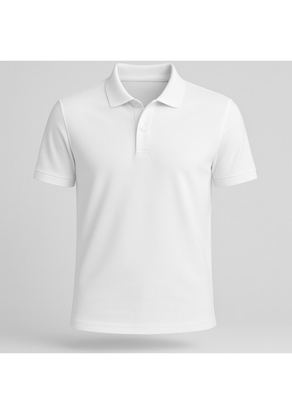 Erkek %100 Pamuklu Lakost Kumaş Regular Fit Polo Yaka T-Shirt