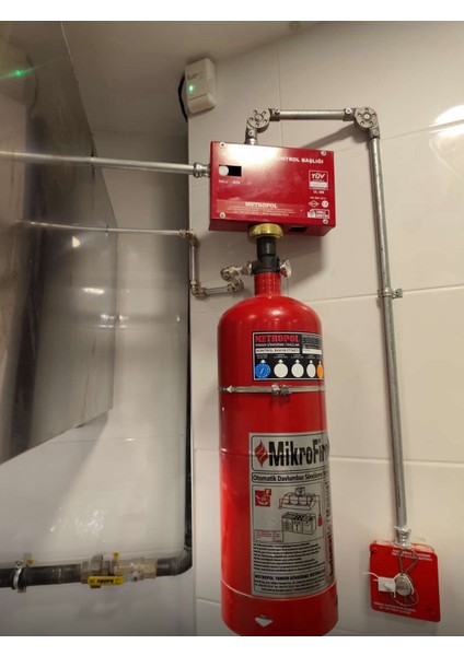 Metropol 1.6 Galon Telli Sistem Davlumbaz Söndürme Sistemi Dört Yıl Garantili