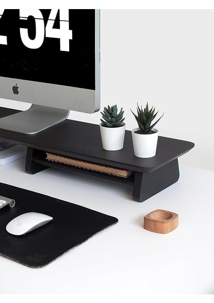 Wood Bilgisayar Yükseltici, Monitör Standı, Ahşap Ekran Yükseltici (Ceviz) fırsatları