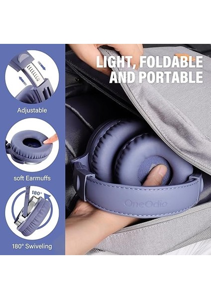 PRO10 Kulak Üstü Kablolu Dj Kulaklığı (Mor) modelleri