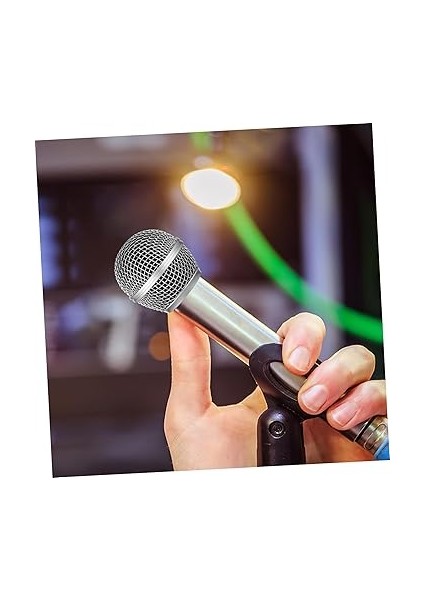 2 Adet Mikrofon Izgarası Mikrofon Küre Kafa Mikrofon Izgarası Kafa Mikrofon Standlı Kulaklıklar Mikrofon Kafası Yedek Synth Sapı Mikrofon Süngeri Kaz Boynu Plak Metal Gümüş indirimleri