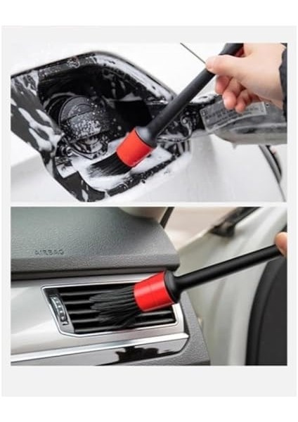 Araba, Motorsiklet Detaylı Iç ve Dış Temizlik Fırça Seti, 5 Parça Yumuşak Kıllı Bakım Fırça Takımı fırsatları