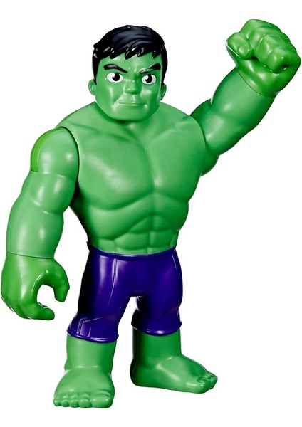 Spidey And His Amazing Friends 22,5 cm Uzunluğunda Büyük Boy Hulk Aksiyon Figürü, Okul Öncesi