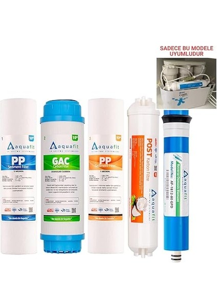 Ihlas Aura Cebilon Compact 101 Mc Su Arıtma Cihazı 5'li Filtre Seti (Silver ve Platinum Uyumlu Değildir) fiyatları