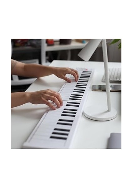 -Keyler Katlanır Piyano Klavye, Hafif Ses, Ekolojik Plastik, 61 -Key Taşınabilir Klavye, Kompakt, Aşınma Dayanıklı, Profesyonel, Yumuşaktan Uygulama fiyatları