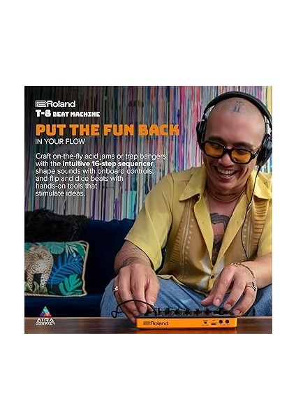 Aıra Compact T-8 Beat Machine | Ultra Mobil Bas Makinesi Sesleri | Tr-Rec Davul Sıralayıcı | Altı Ritim Parçası | Entegre Efektler | USB ve Mıdı Bağlantıları fırsatları