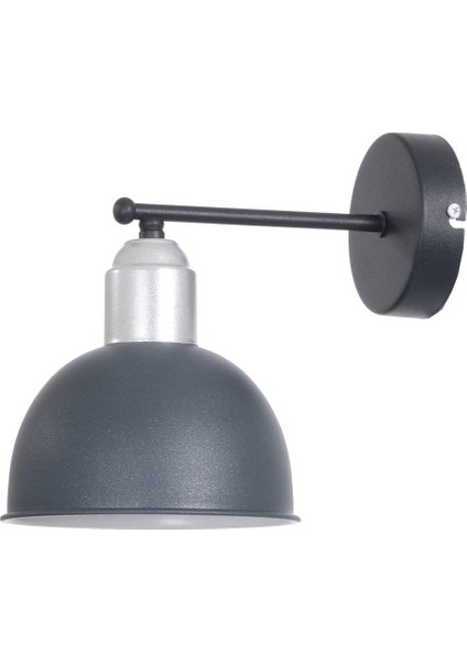 Avize Şirine Modern Tasarım Salon - Mutfak - Yatak Odası - Antrasit Gri Renk Duvar Aplik