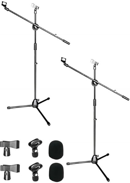 MS06X 2li Set Akrobat Mikrofon Standı Sehpası
