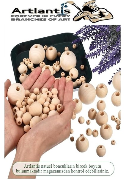 Ahşap Boncuk 32MM 20 Li 1 Paket Ham Boyanabilir Ahşap Yuvarlak Doğal Boncuklar Takı Tasarım Ektinlik Kreş Okul indirimleri