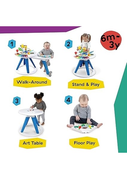 Einstein Around We Grow 4'ü 1 Arada Yürüteç, Keşif Aktivite Merkezi ve Masası, 6 Ay ve Üzeri fiyatları