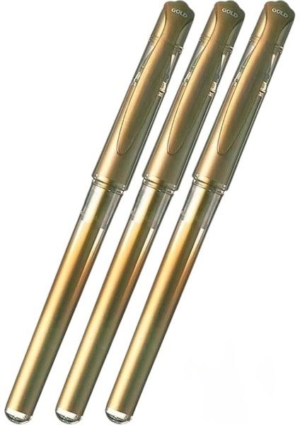 Sarı Imza Kalemi 3 Adet Uniball Signo Broad 1.0 mm Roller Pilot Kalem UM-153 Yaldızlı Davetiye Kalemi Mürekkepli