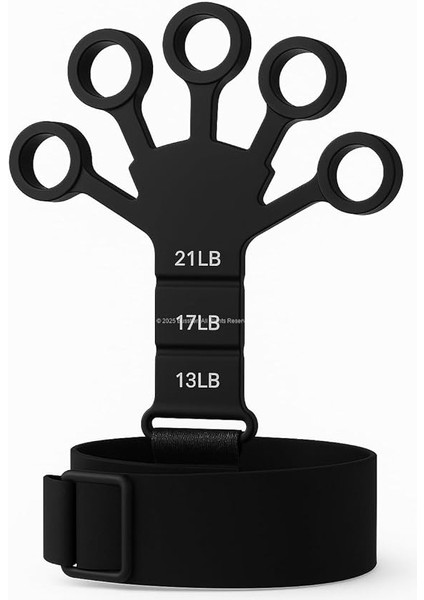 Parmak Egzersiz Bandı, Silikon Direnç Lastiği, El Bilek ve Ön Kol Geliştirici, Kavrama Güçlendirici, Damar Belirginleştirici Spor Aleti, 5 Parmaklı Esnek Yapı, Rehabilitasyon Için Uygun