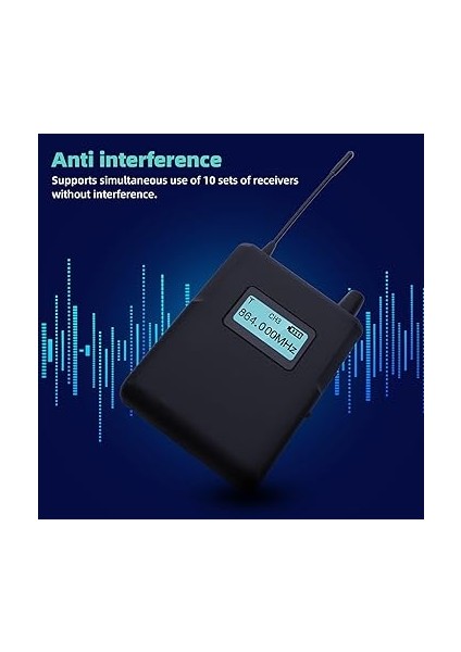 Iem Alıcı, 863-865MHZ Kablosuz Kulak Monitör Sisteminde, 36 Ayarlanabilir Frekans, Sahne Performansı Canlı Yayıncılık modelleri