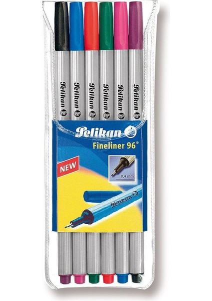 Fineliner 6lı Karışık Renk Kutu