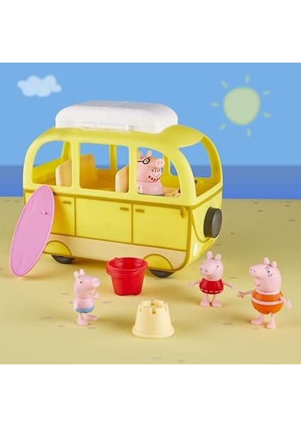 Pig Peppa's Adventures Peppa's Beach Mobile, Tekerlekli Araç, Okul Öncesi Oyuncak: 10 Adet, 3 Yaş ve Üzeri fırsatları