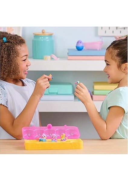 Canlı, Pembe ve Sarı Yumurta Karton Oyuncak, Kendinden Kuluçka Yumurtalarında 6 Mini Figürlü, 11 Aksesuar, Kız ve Erkek Çocuk Oyuncakları 3 Yaş ve Üzeri modelleri