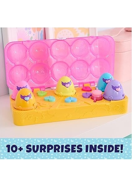 Canlı, Pembe ve Sarı Yumurta Karton Oyuncak, Kendinden Kuluçka Yumurtalarında 6 Mini Figürlü, 11 Aksesuar, Kız ve Erkek Çocuk Oyuncakları 3 Yaş ve Üzeri fırsatları