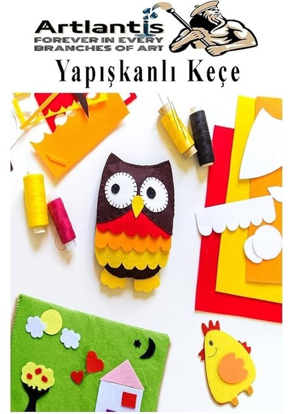 Yapışkanlı Keçe 35X50 cm 3 Adet 2.0 mm Kendinden Yapışkanlı Renkli Hobi Keçesi Elişi Keçe Kumaşı Anasınıfı fırsatları