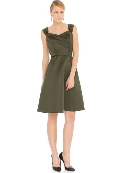 Askılı Mini Elbise Haki K1511212_023