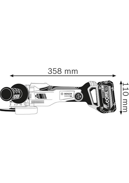 Professional Gwx 18V-15 Sc Akülü Taşlama Makinesi X-Lock (18 Volt, Solo, Disk Çapı: 125 Mm, 3.400-9.800 Dev/dak) fiyatları