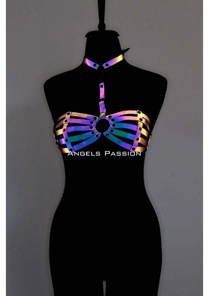 Reflektörlü Kadın Iç Giyim, Reflektörlü Sütyen Harness - APFT224