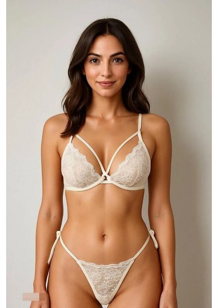 Çapraz Askılı Dantel Iç Giyim Seti V1703 fiyatları