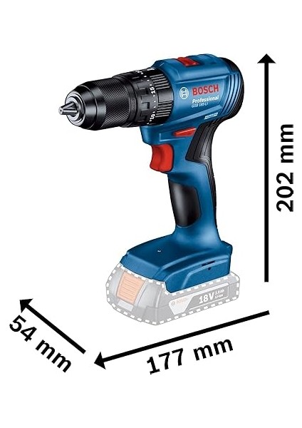 Professional Gsb 185-LI Akülü Darbeli Delme Vidalama Makinesi (18 Volt, Solo, Yumuşak/sert Tork: 21/50 Nm; Plastik Çanta, Akü ve Şarj Cihazı Dahil Değildir) modelleri