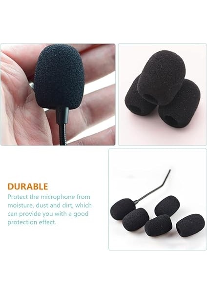 40 Adet Rüzgar Geçirmez Mikrofon Süngeri Yaka Mikrofonu Koruması Kayıt Sahne Ofis Için Kolay Kurulum indirimleri