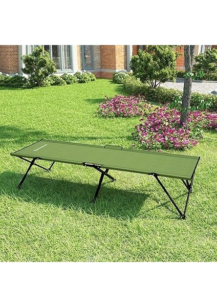 Üniseks Yetişkin Kamp Yatağı, Kamp Yatağı, Tüv Rheinland Tarafından Test Edilmiştir, Maksimum Statik Yük Kapasitesi 260 Kg, 206 x 45 x 75 cm GCB25J, Yeşil, 205 x 75 x 46 cm fırsatları