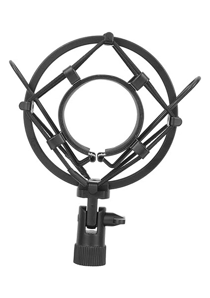 Mikrofon Şok Montajı Masaüstü Mikrofon Standı Tutucu Sistem Mikrofon Braketi Cep Telefonu Mikrofonu Mikrofon Desteği Yaratıcı Mikrofon Standı Durmak Montaj Standı Black Elastik Ip